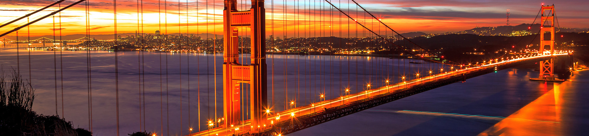 Golden Gate Bridge, California - Sunset