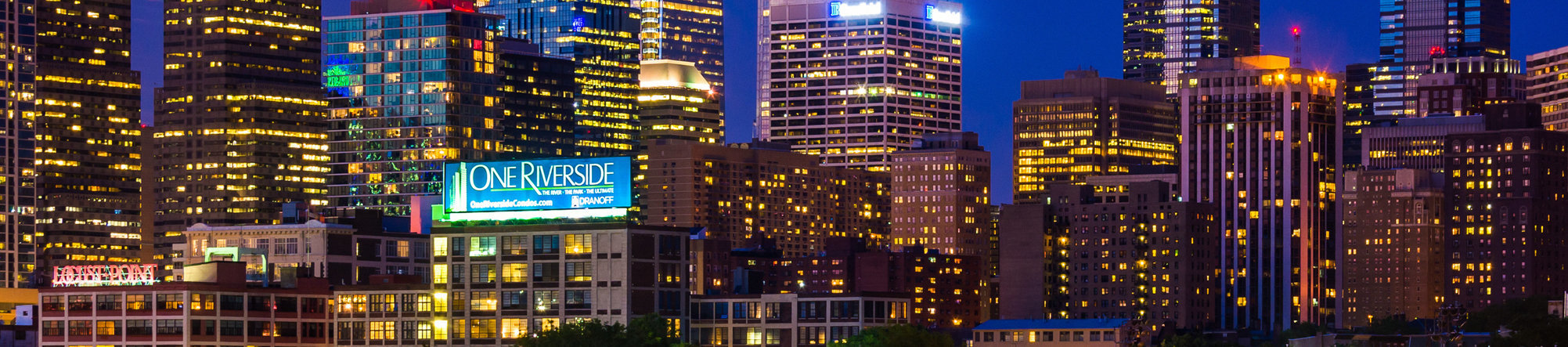 Philadelphia skyline in Philadelphia, Pennsylvania