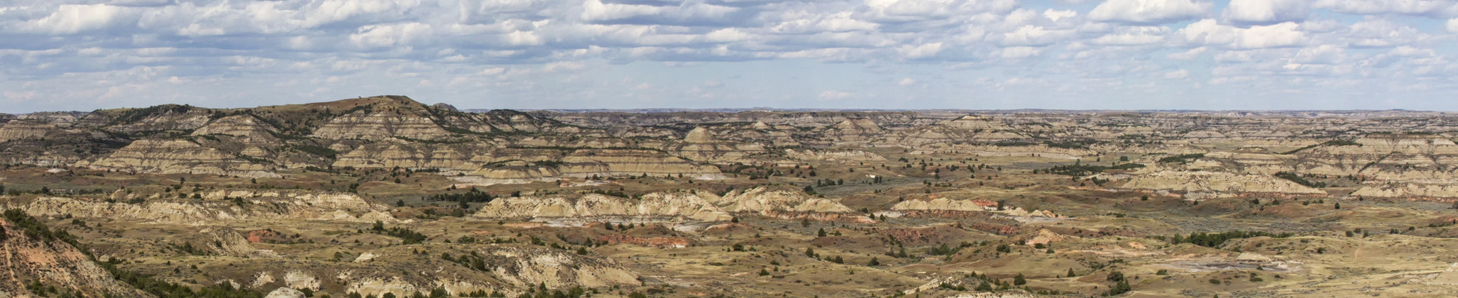 Badlands of Theodore Roosevelt National Park. Medora, North Dakota