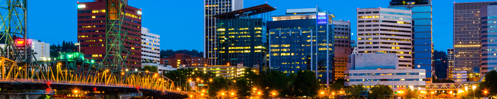 Portland Oregon at night