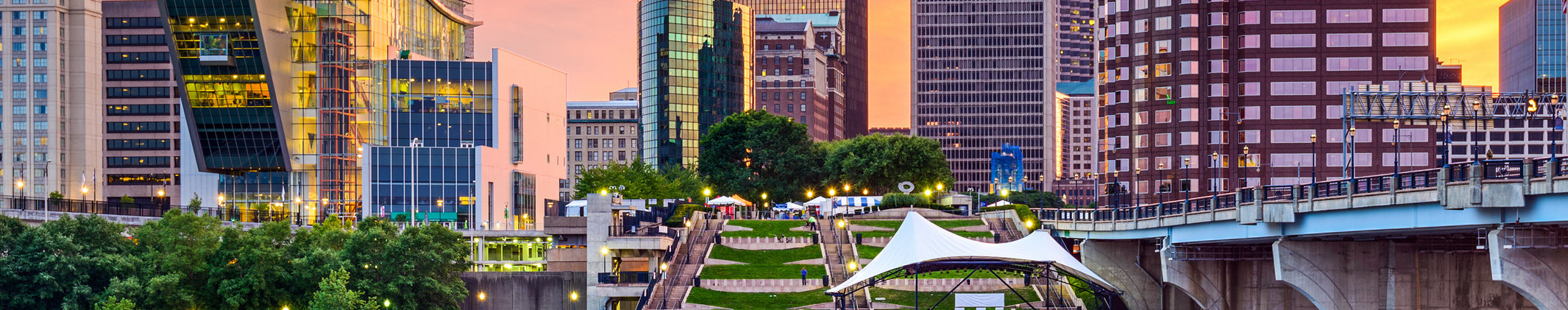 Downtown Hartford Connecticut Skyline